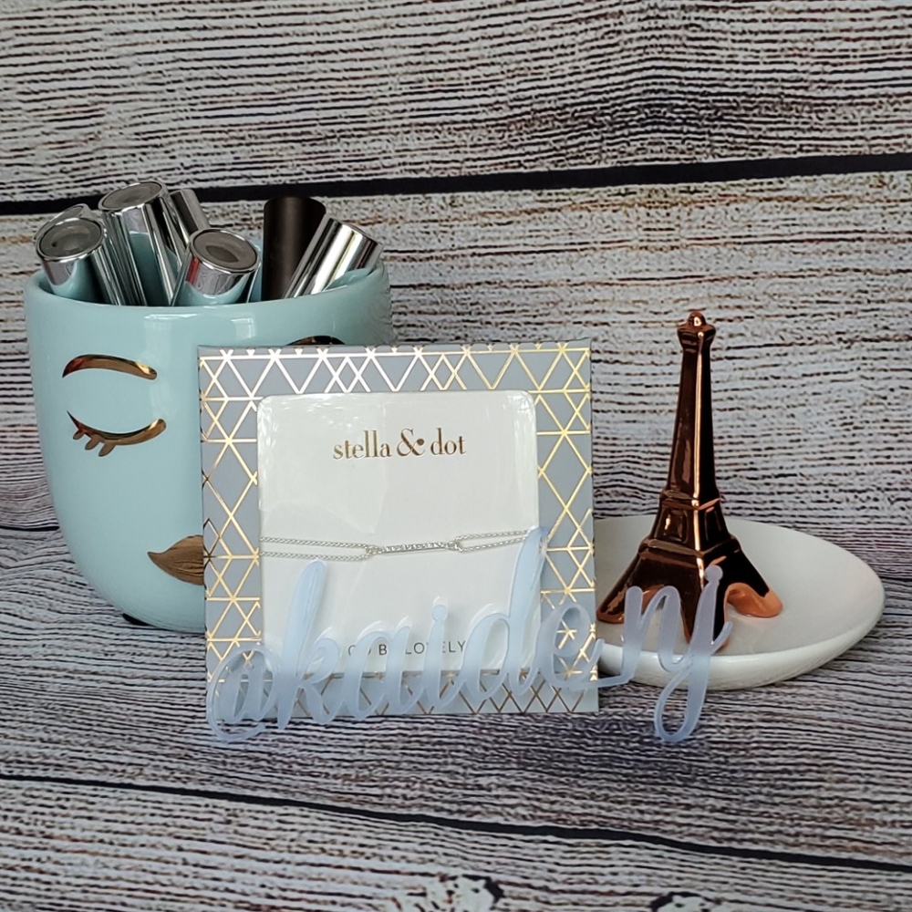 Stella & Dot Pave Wishing Bracelet - Silver